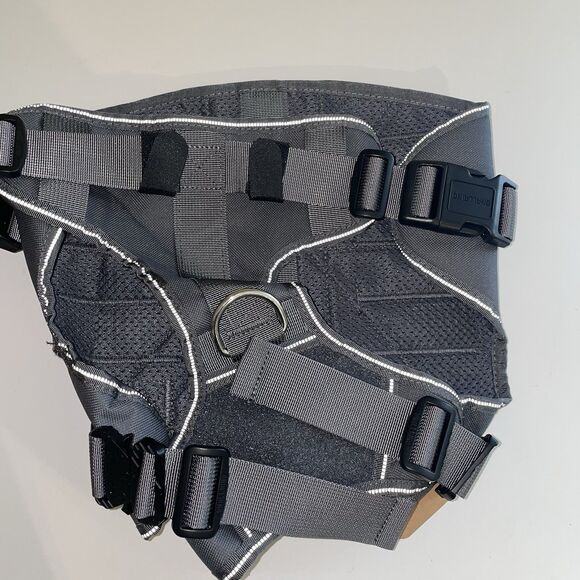 DNALLRINO Tactical Dog Harness Vest  Dogs, Adjustable Military Pet Grey M NEW - Picture 4 of 8